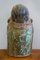 Large Wooden Buddha Head with Old Painting 7