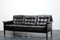 German Cubic Leather 3-Seater Sofa by Rudolf Glatzel for Kill International, Image 1