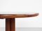 Midcentury Danish smaller round dining table in teak 1960s - with 2 extensions, Image 10