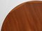 Midcentury Danish smaller round dining table in teak 1960s - with 2 extensions 12