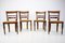 Solid Wood Dining Chairs, Czechoslovakia, 1950s, Set of 4 2