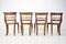 Solid Wood Dining Chairs, Czechoslovakia, 1950s, Set of 4, Image 7