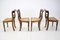 Solid Wood Dining Chairs, Czechoslovakia, 1950s, Set of 4, Image 6
