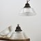 Antique Glass Holophane Pendant Light 3