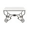 Iron Table with Marble Top 1