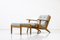 Lounge Chair & Ottoman Set by Hans J. Wegner for Getama 4