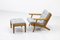 Lounge Chair & Ottoman Set by Hans J. Wegner for Getama 1