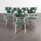 Sedie da pranzo impilabili verdi di Thonet, anni '70, set di 8, Immagine 11