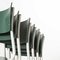 Green Stacking Dining Chairs from Thonet, 1970s, Set of 6 4