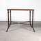 Large Industrial Square Console Table, 1940s 3