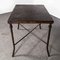 Large Industrial Square Console Table, 1940s 11