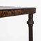 Large Industrial Square Console Table, 1940s 6