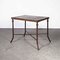 Large Industrial Square Console Table, 1940s, Image 1
