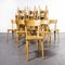 Französische Esszimmerstühle aus hellem Buchenholz von Baumann, 1950er 3