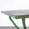 French Green Metal Outdoor Dining Table, 1960s 5
