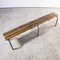 French Long Slatted Bench from Mullca, 1950s, Image 9