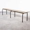Long French Slatted Bench from Mullca, 1950s, Image 1