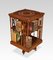 Rosewood Inlaid Revolving Bookcase 6