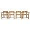 Pine Wood Dining Chairs by Rainer Daumiller for Hirtshals Savvaerk, 1970s, Set of 4 1
