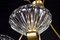 Art Deco Brass Mounted Murano Glass Chandelier by Ercole Barovier, 1940 9