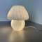 Large White Mushroom Frosted Glass Table Light, Italy, 1970s 15