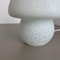 Large White Mushroom Frosted Glass Table Light, Italy, 1970s 8
