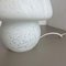 Large White Mushroom Frosted Glass Table Light, Italy, 1970s 9