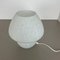 Large White Mushroom Frosted Glass Table Light, Italy, 1970s 3