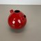 Red Ceramic Studio Pottery Vase from Marei Ceramics, Germany, 1970s 6