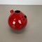 Vaso in ceramica rossa di Marei Ceramics, Germania, anni '70, Immagine 6
