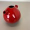 Red Ceramic Studio Pottery Vase from Marei Ceramics, Germany, 1970s, Image 14