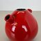 Red Ceramic Studio Pottery Vase from Marei Ceramics, Germany, 1970s, Image 13