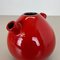 Vaso in ceramica rossa di Marei Ceramics, Germania, anni '70, Immagine 13