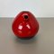 Red Ceramic Studio Pottery Vase from Marei Ceramics, Germany, 1970s, Image 4