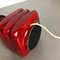 Red Ceramic Studio Pottery Table Light by Cari Zalloni for Fohr, Germany, 1970s 8