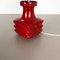 Red Ceramic Studio Pottery Table Light by Cari Zalloni for Fohr, Germany, 1970s 3