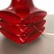 Red Ceramic Studio Pottery Table Light by Cari Zalloni for Fohr, Germany, 1970s, Image 5