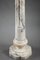 White Veined Marble Pedestal, Late 19th-Century 14