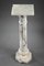 White Veined Marble Pedestal, Late 19th-Century 6