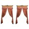 Fadini-Borghi Curtains and Valances with Gilded Wood, Set of 2 1