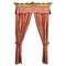 Fadini-Borghi Curtains and Valances with Gilded Wood, Set of 2, Image 2