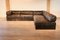 Modulares Patchwork DS-88 Sofa in Dunkelbraun von de Sede, Schweiz, 1970er, 5er Set 5