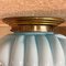 Antique Italian Blue Glass Wall or Ceiling Lamp with Metal Lamp Holder, 1900 4