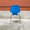 Mid-Century Italian Modern Light Blue Curved Wood and Metal Rod Chair, 1960s, Image 7