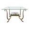 Brass Glass Coffee Table, Image 1