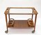 Mid-Century White Walnut Wood Italian Bar Cart by Franco Albini for Cesare Lacca, 1950s, Image 5