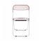 Italian Pink Acrylic Glass Folding Plia Chairs by Giancarlo Piretti for Castelli, 1975, Set of 4, Image 3