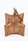 Quadratischer italienischer Mid-Century Kronleuchter aus Bambus & Rattan, 1960er 15
