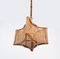 Mid-Century Italian Bambo and Rattan Square Chandelier, 1960s, Image 8