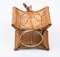 Quadratischer italienischer Mid-Century Kronleuchter aus Bambus & Rattan, 1960er 12